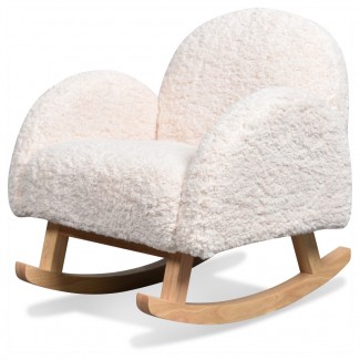 Mini fauteuil à bascule Choupi doudou imitation fourrure (L.45xP.53xH.51cm) Opjet 