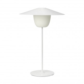 Lampe de table Mobile LED Abat-jour large -ANI LAMP LARGE- Blanc BLOMUS