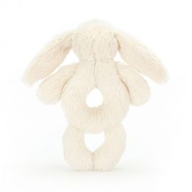 Hochet lapin blanc avec grandes oreilles - JELLYCAT