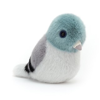 Peluche Pigeon Oiseau - Taille unique - H10 X L7 CM