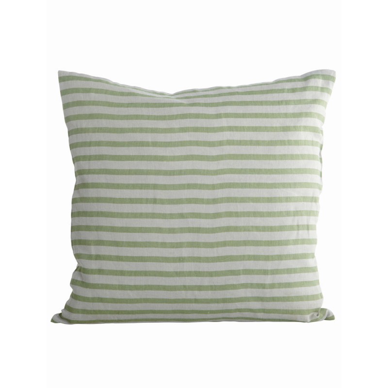 COUSSIN STRIPE GREEN GREY 50X50 - HOUSE DOCTOR