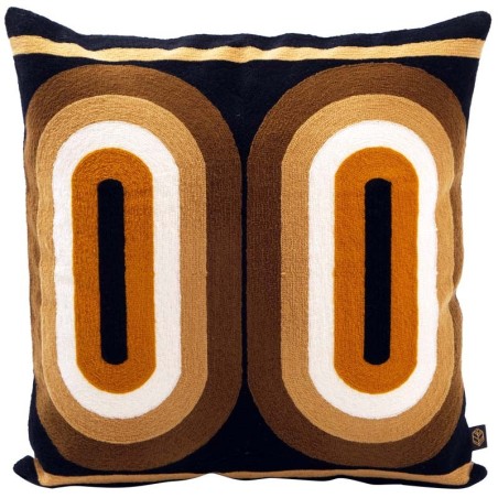 Coussin en coton brodé BRAY - Harmony - Haomy