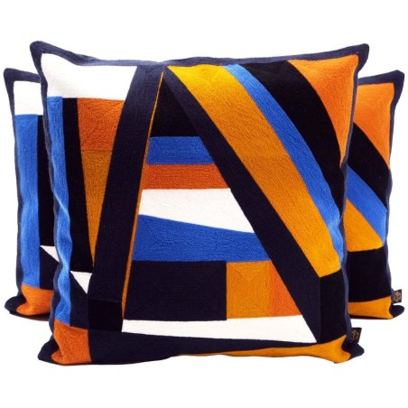 Coussin en coton brodé SLIGO - Harmony - Haomy