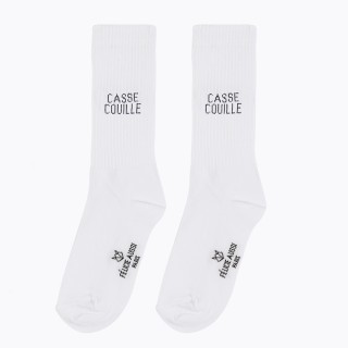 Chaussettes blanches CASSE-COUILLE 40/45