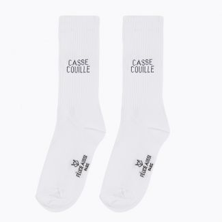 Chaussettes blanches CASSE-COUILLE 40/45 FELICIE AUSSI