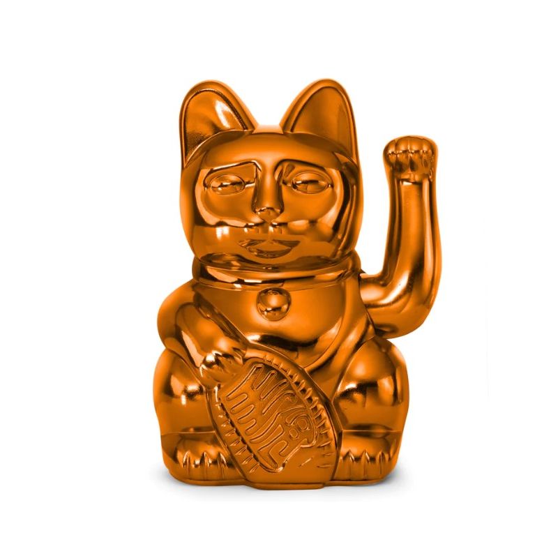 LUCKY CAT Chat Porte Bonheur Shiny Copper LUCKY CAT Chat Porte Bonheur Shiny Copper - DONKEY