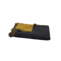  PLAID BAYA NOIR/OLIVE 135X200 Harmony - Haomy 