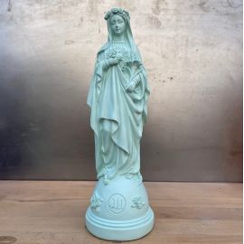 STATUE MARIE AUX FLEURS - J'ai vu la Vierge