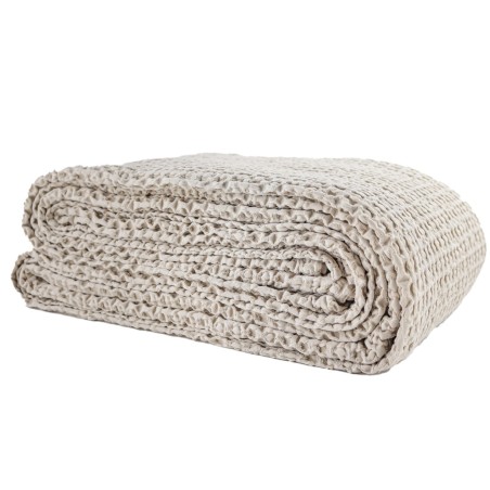 Plaid - Couvre lit coton TEMPO II LIN 240X260 - Harmony - Haomy