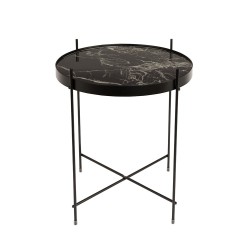 TABLE CUPID MARBRE NOIR DIAM.43 H.45 CM TABLE CUPID MARBRE NOIR DIAM.43 H.45 CM Zuiver