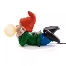 GUMMY WORKING Lampe à poser nain de jardin bonnet rouge USB H42cm - Seletti