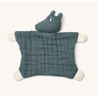 Doudou AMAYA cuddle teddy Rhino / Whale Blue