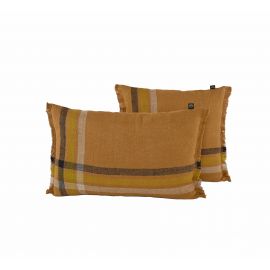 Coussin en lin MALIBU CHARBON - Harmony - Haomy