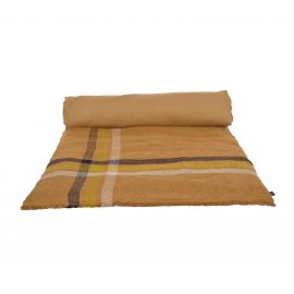 Edredon lin MALIBU 85X200 CHARBON - Harmony - Haomy