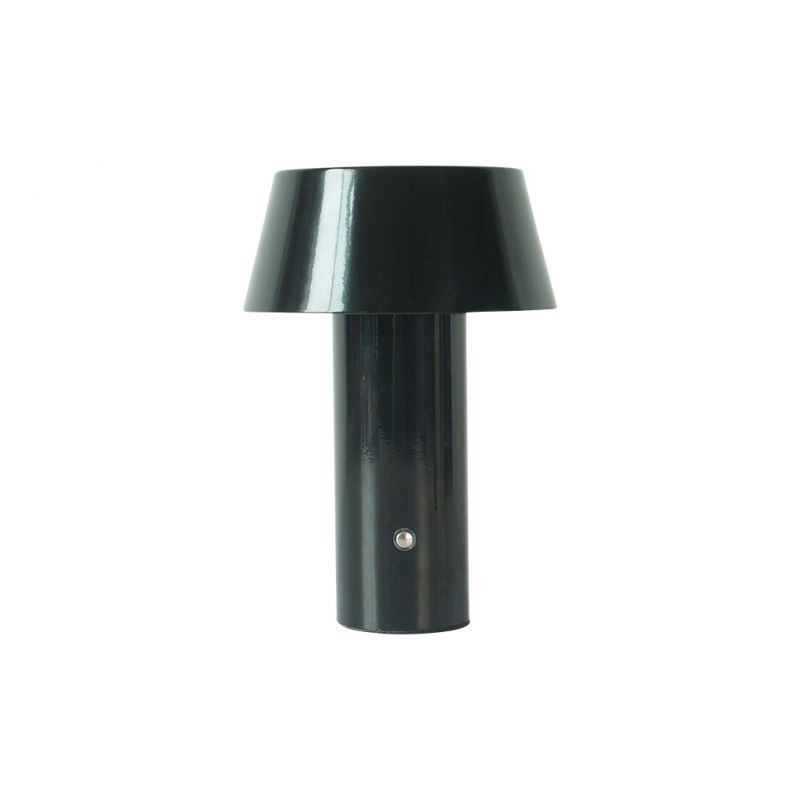 Lampe de table sans fil Mignonne noir brillant D14 H20cm - Opjet