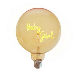 Ampoule LED mot Baby girl E27 ambre D12,5 H18CM - Opjet