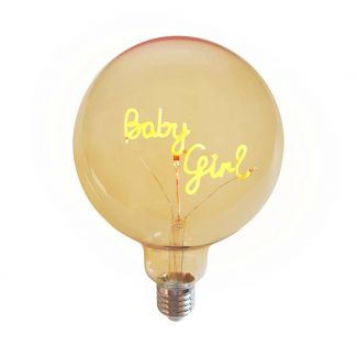  Ampoule LED mot Baby girl E27 ambre D12,5 H18CM Opjet 