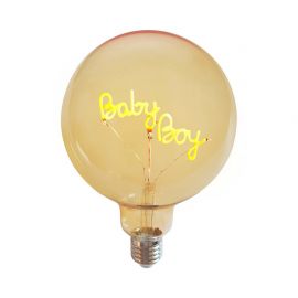 Ampoule LED mot Baby boy E27 ambre D12,5 H18CM - Opjet