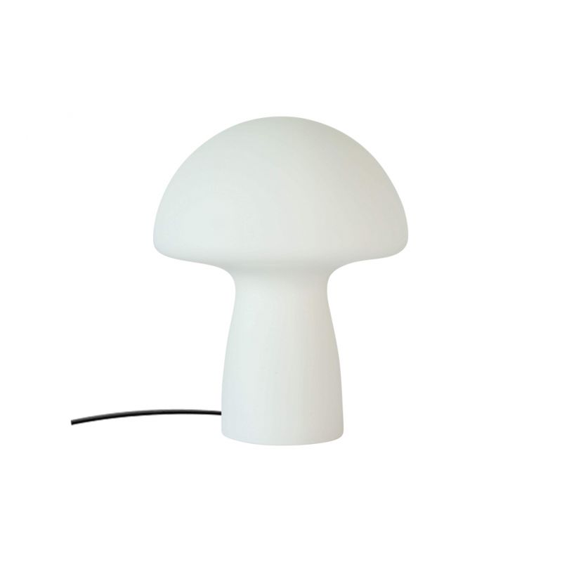 Lampe de table Pascale blanche satiné D16 H22cm - Opjet