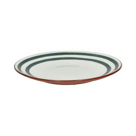 MYKONOS - assiette plate - porcelaine - DIA 25,6 x H 2,5 cm - Pomax