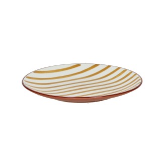 MYKONOS - assiette à dessert - porcelaine - DIA 20,3 x H 2 cm