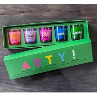 Coffret de 5 bougies Arty