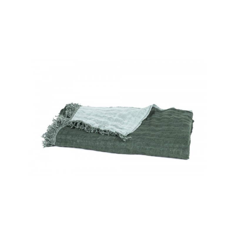 PLAID BAYA MELEZE CELADON 135X200 PLAID BAYA MELEZE CELADON 135X200 - Harmony Textile