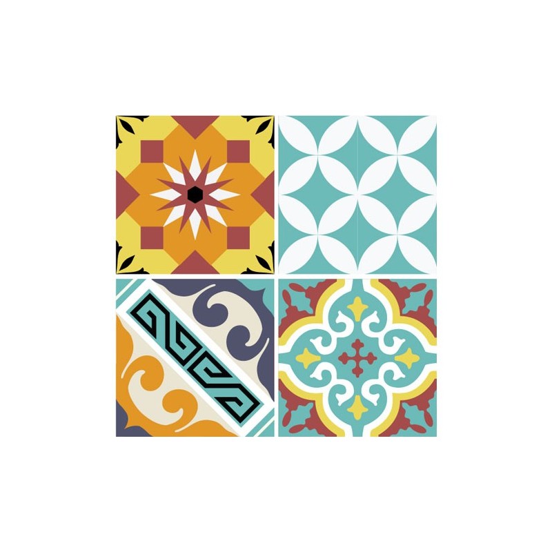 STICKER T E10 TRANSPARENT 10X10 (set de 8 stickers) STICKER T E10 TRANSPARENT 10X10 (set de 8 stickers) - Beija Flor