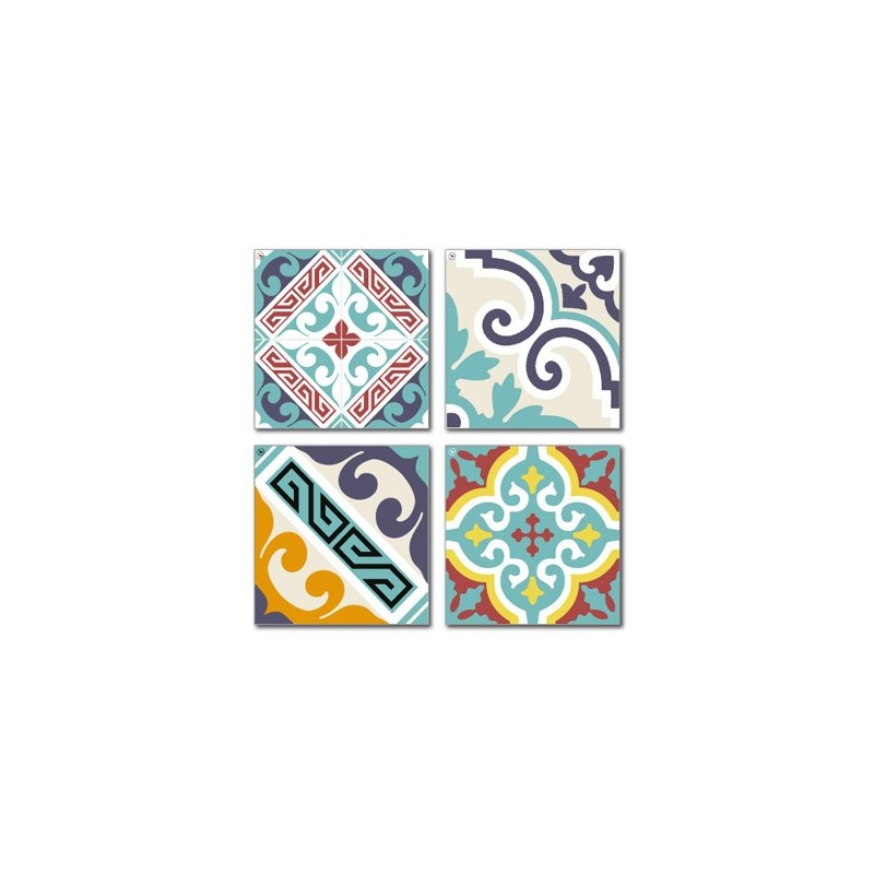 SOUS-VERRE E10 10X10 (lot de 4) SOUS-VERRE E10 10X10 (lot de 4) - Beija Flor