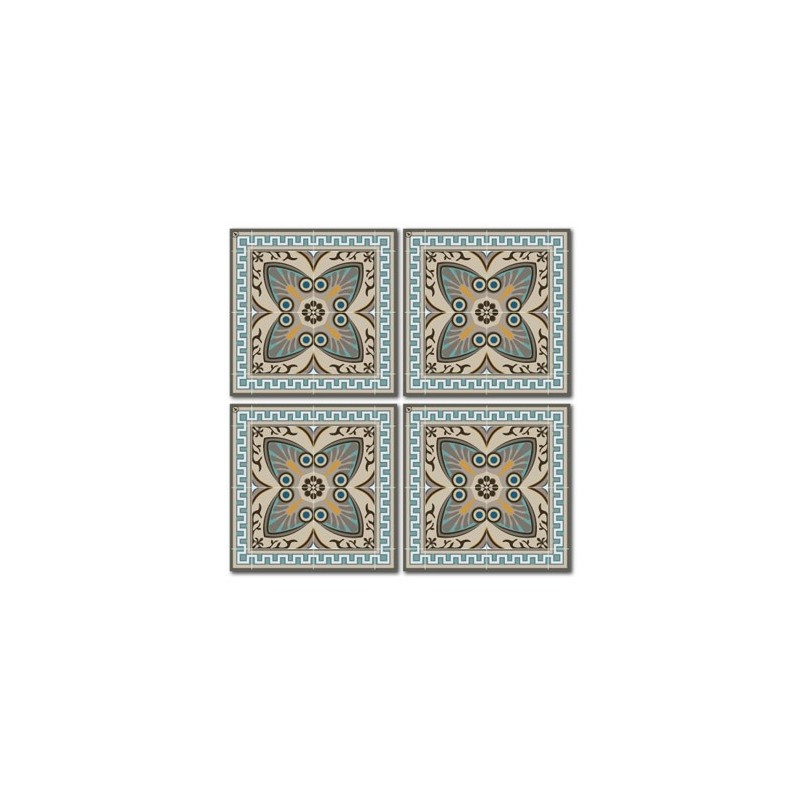 SOUS-VERRE B1 10X10 (lot de 4) SOUS-VERRE B1 10X10 (lot de 4) - Beija Flor