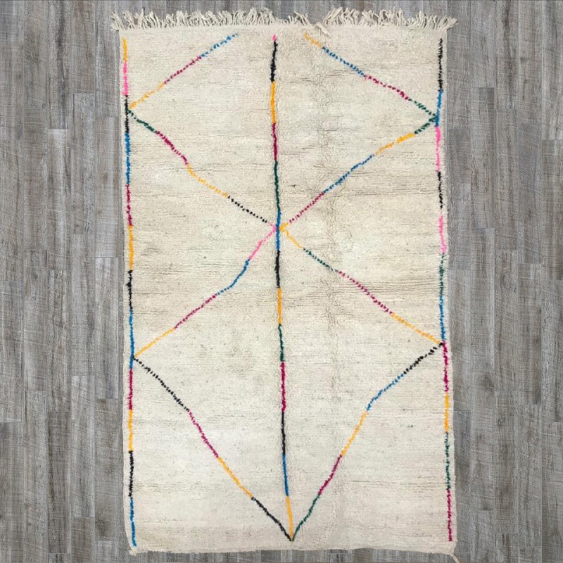 TAPIS BENI OUARAIN 145X250 MULTICOLORE TAPIS BENI OUARAIN 145X250 MULTICOLORE - Tapis Beni Ouarain