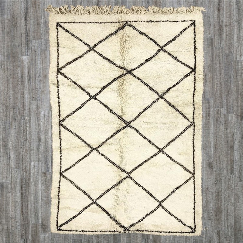 TAPIS BENI OUARAIN LOSANGE 140X250 B299 TAPIS BENI OUARAIN LOSANGE 140X250 B299 - Tapis Beni Ouarain
