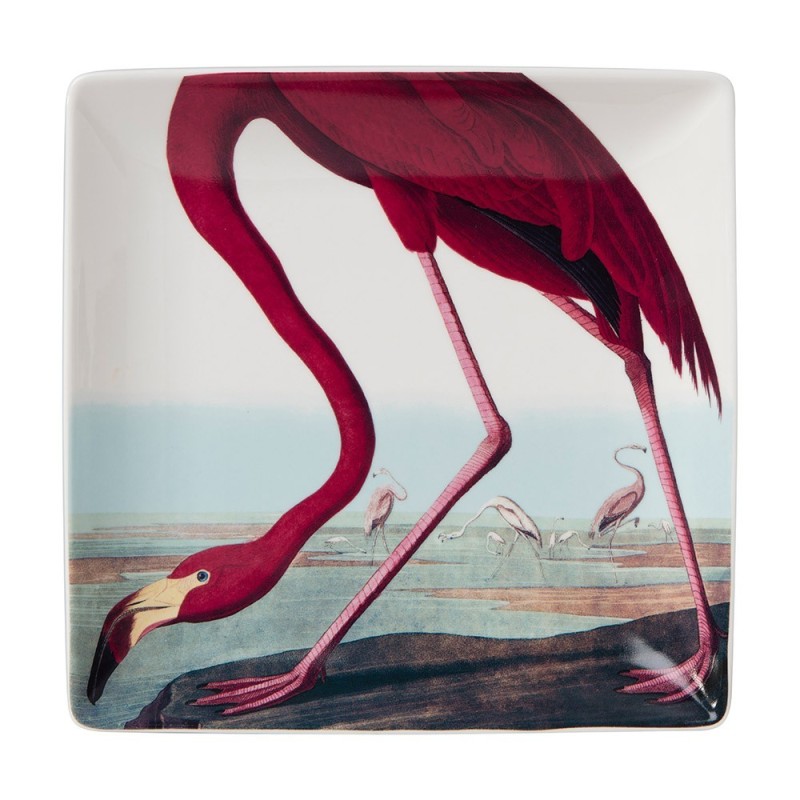 VIDE POCHE BIRDS LARGE TRINKET FLAMINGO 20x20CM VIDE POCHE BIRDS LARGE TRINKET FLAMINGO 20x20CM - CUBIC