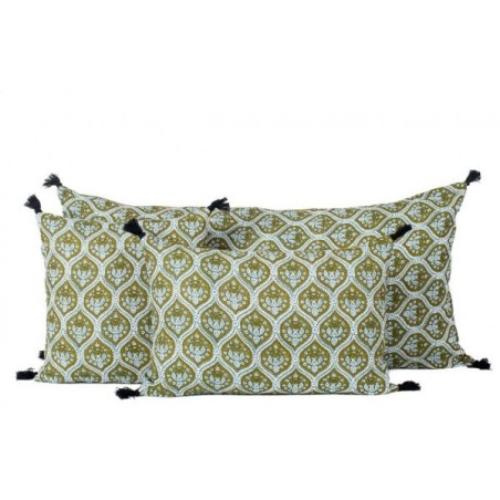 Coussin lin PATNA BRONZE 45X45 - Harmony Textile - Haomy