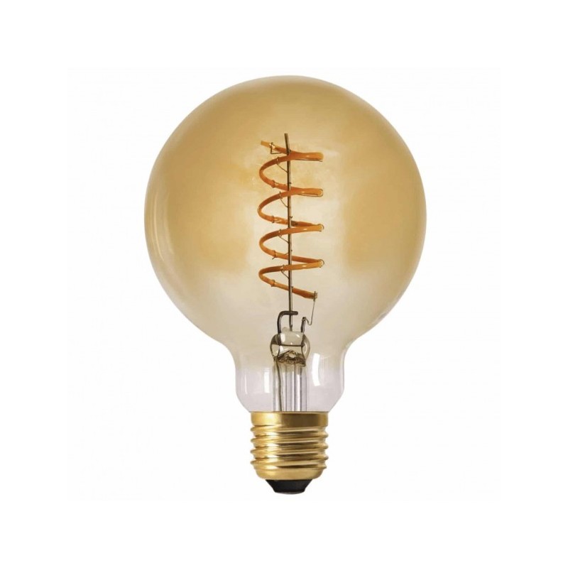 AMPOULE GLOBE LED GM TWIST 4W E27 AMBRE D.12.5X17.5 AMPOULE GLOBE LED GM TWIST 4W E27 AMBRE D.12.5X17.5 - Opjet