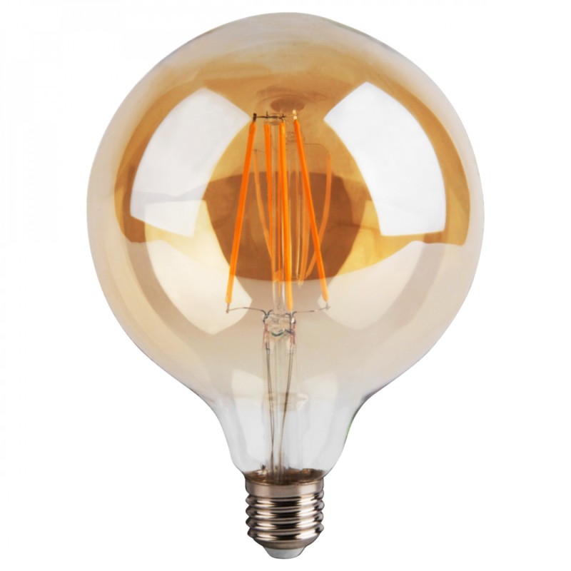 AMPOULE LED GLOBE GM 8W E27 AMBRE D12,5CM DIMMABLE AMPOULE LED GLOBE GM 8W E27 AMBRE D12,5CM DIMMABLE - Opjet
