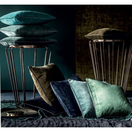Coussin velours DELHI 45X45 - Harmony Textile - Haomy