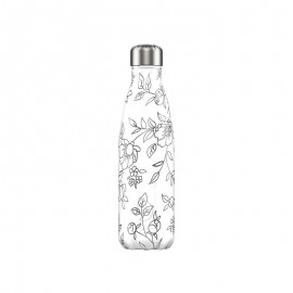 BOUTEILLE CHILLY'S 500ML LINE ART FLOWERS - CHILLY'S