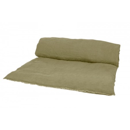 EDREDON EN LIN VITI 85X200 KAKI - Harmony - Haomy