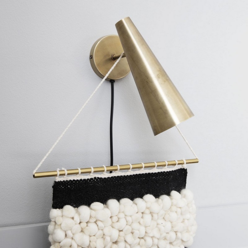 APPLIQUE WALL LAMP PRECISE BRASS LAITON 21CM APPLIQUE WALL LAMP PRECISE BRASS LAITON 21CM - HOUSE DOCTOR