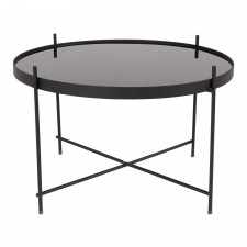 TABLE CUPID LARGE BLACK DIAM.62.5 H.40CM