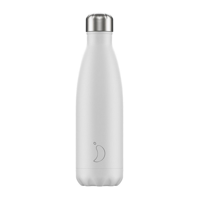 BOUTEILLE CHILLY'S 500ML MONOCHROME/WHITE BOUTEILLE CHILLY'S 500ML MONOCHROME/WHITE - CHILLY'S