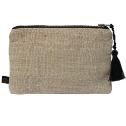  Pochette lin MANSA 15X11CM - Naturel Harmony - Haomy 