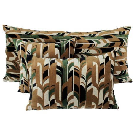 Coussin velours Kisali Bronze - Harmony Textile