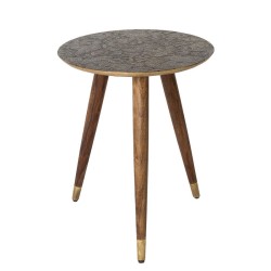 SIDE TABLE BAST BRASS SIDE TABLE BAST BRASS Dutch Bone