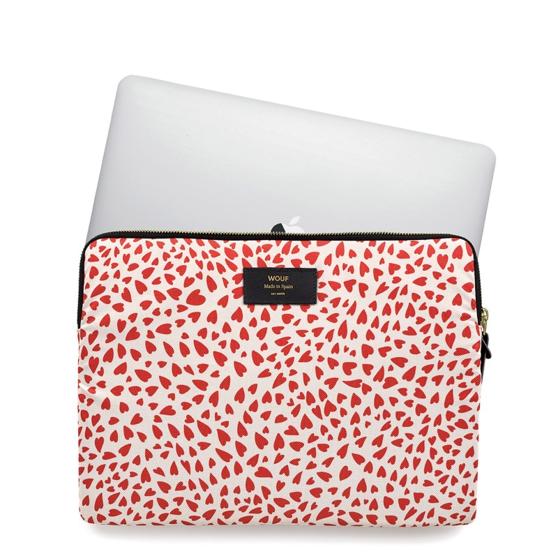 POCHETTE ORDINATEUR WHITE HEART POCHETTE ORDINATEUR WHITE HEART - Wouf