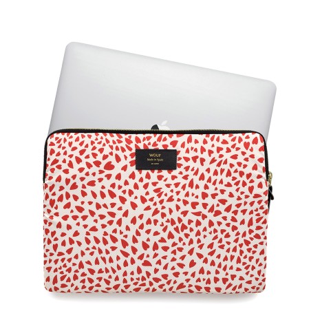 Pochette ordinateur 13" et 15" - WHITE HEART - Wouf
