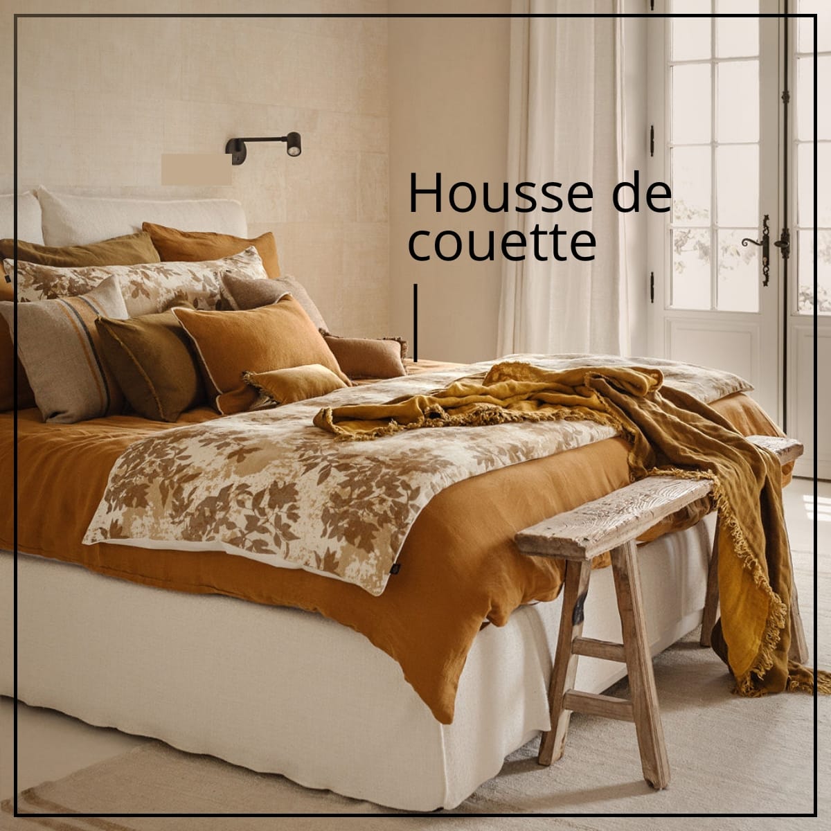 Housse de couette gaze de coton ou lin Harmony