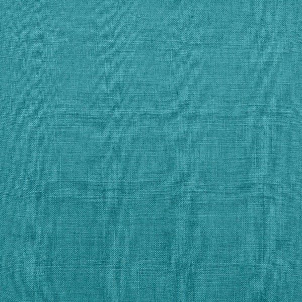Coussin lin PROPRIANO 45X45 en coloris Paon - Harmony Textile - Haomy